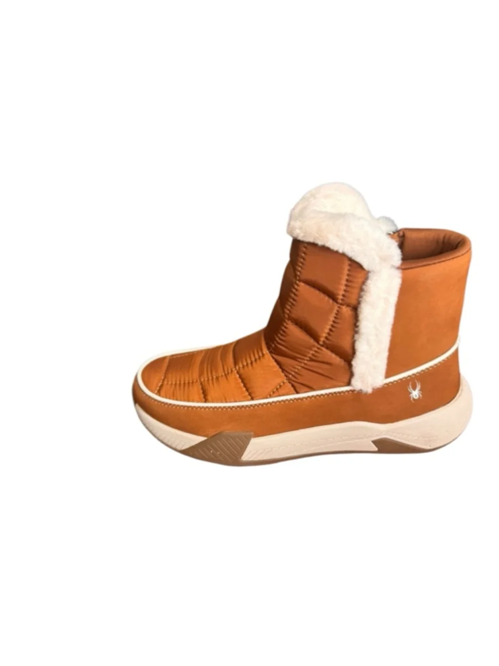 Women's Spyder Roasted Pecan White Lumi Winter Boots US 8